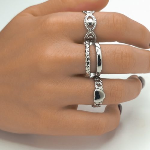 Anillo para mujer Ojos de Acero Quirúrgico IRMA