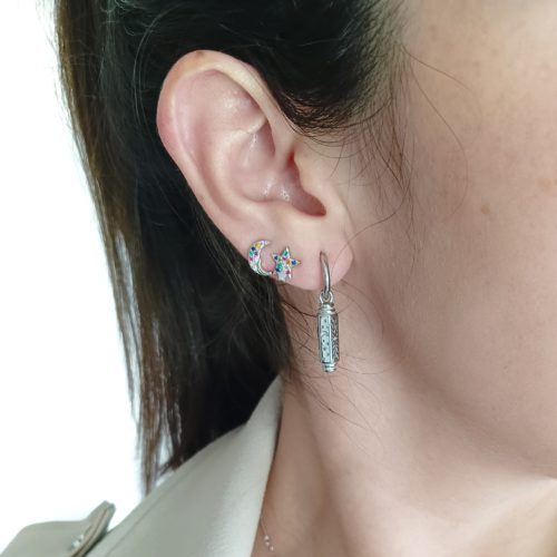 Pendientes de Acero con Colgante de la Suerte Tiana