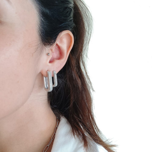 Pendientes Alba para mujer en acero quirúrgico (20MM)
