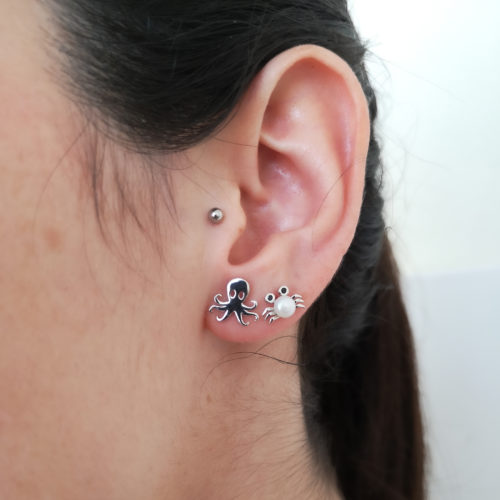 Pendientes Cordelia para Mujer de Plata con Perla Cultivada