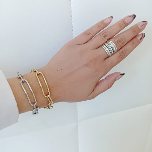 Pulsera en Acero Quirúrgico Eslabones Milenka