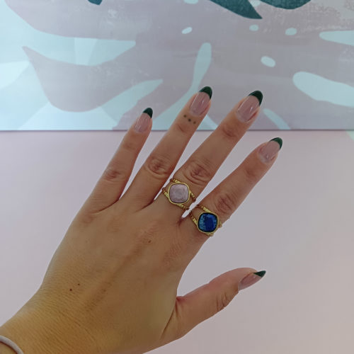 Anillo Mujer Ajustable ZENDA Rodonita