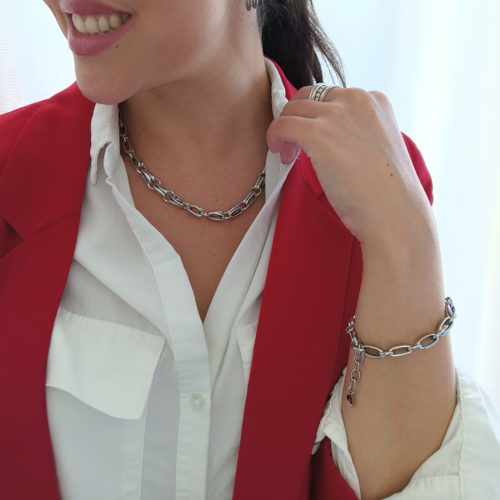 Collar LOUISE de mujer en Acero Quirúrgico